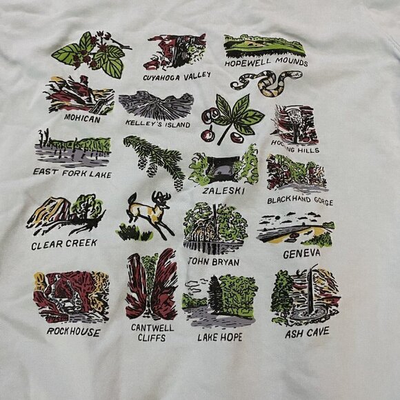 PUBLIC Lands Hoodie Size SM Ohio Parks Made In USA Blue Beauty Of Buckeye State - Picture 4 of 5